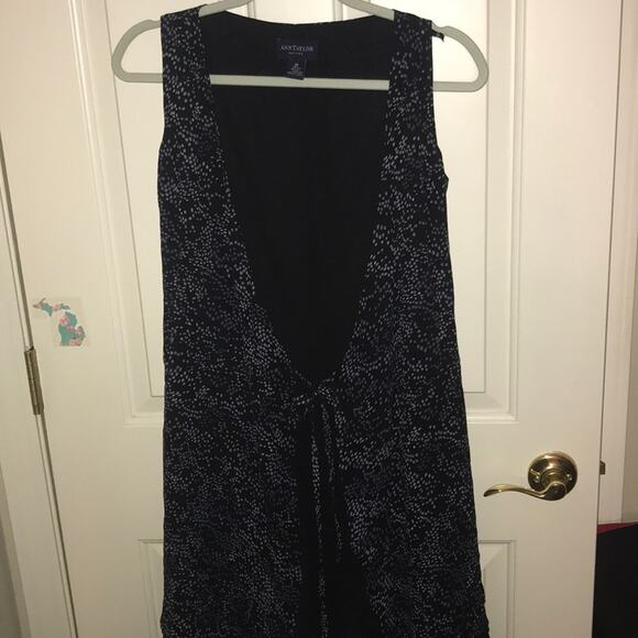 Ann Taylor petites sleeveless dot duster wrap 2P - Picture 5 of 10